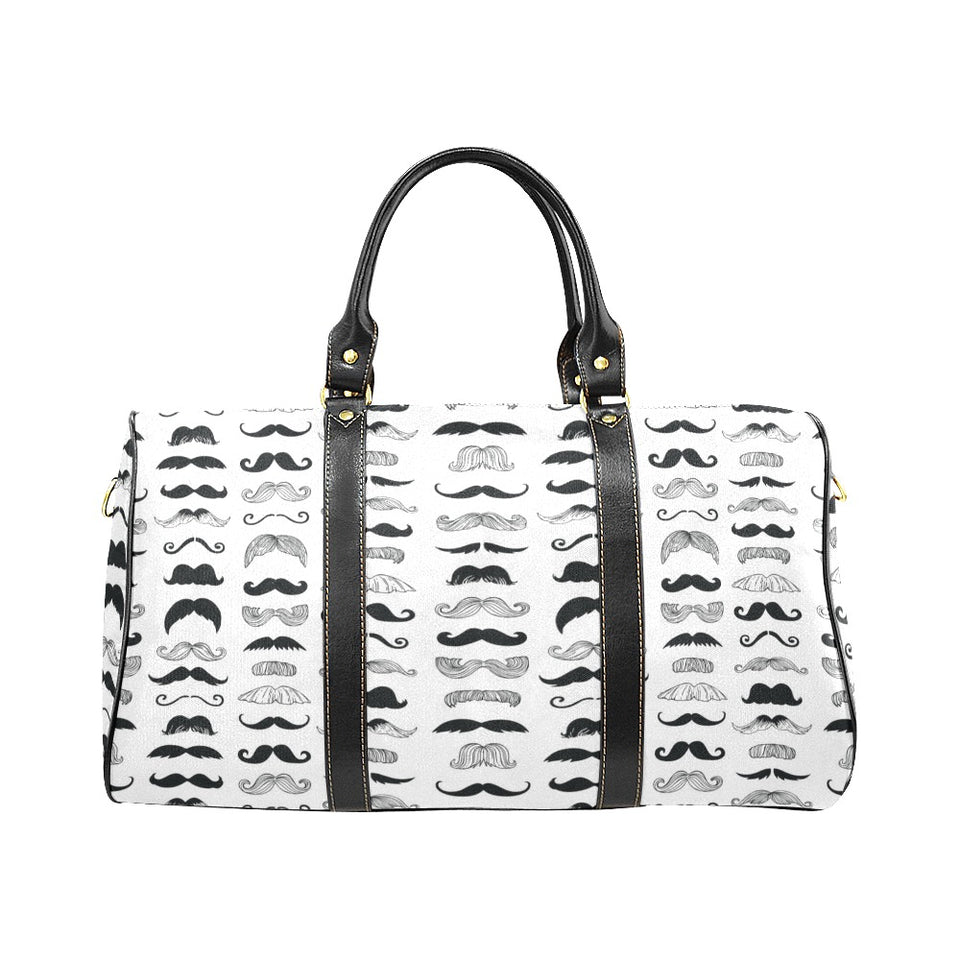 Mustache Beard Pattern Print Design 04 Travel Bag