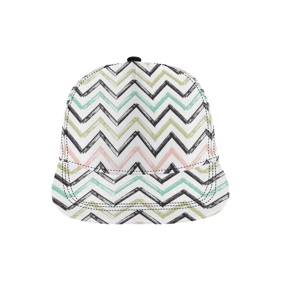 zigzag  chevron paint pattern All Over Print Snapback Cap