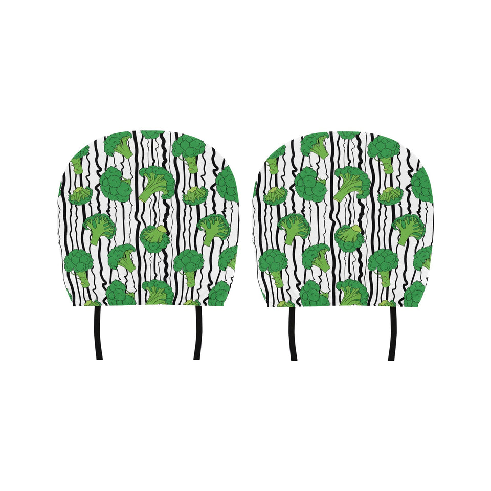 Cool Broccoli pattern Car Headrest Cover