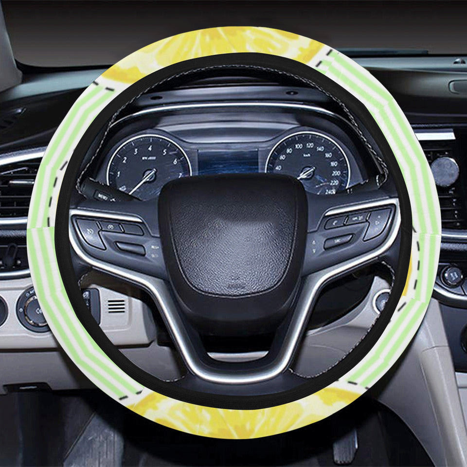 slice of lemon pattern Car Steering Wheel Cover