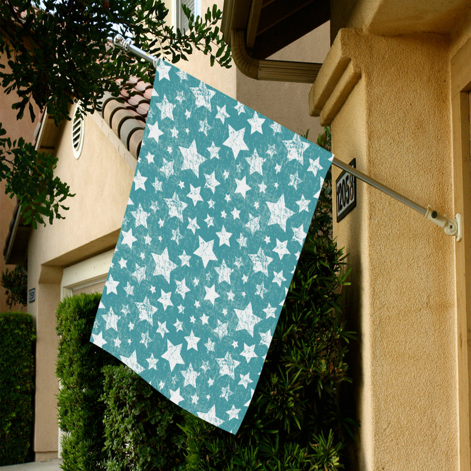 Vintage star pattern House Flag Garden Flag