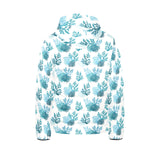 Coral Reef Pattern Print Design 04 Kids' Boys' Girls' Padded Hooded Jacket