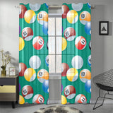 Billiard Ball Pattern Print Design 01 Gauze Curtain