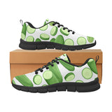 cucumber whole slices pattern Women's Sneaker Shoes
