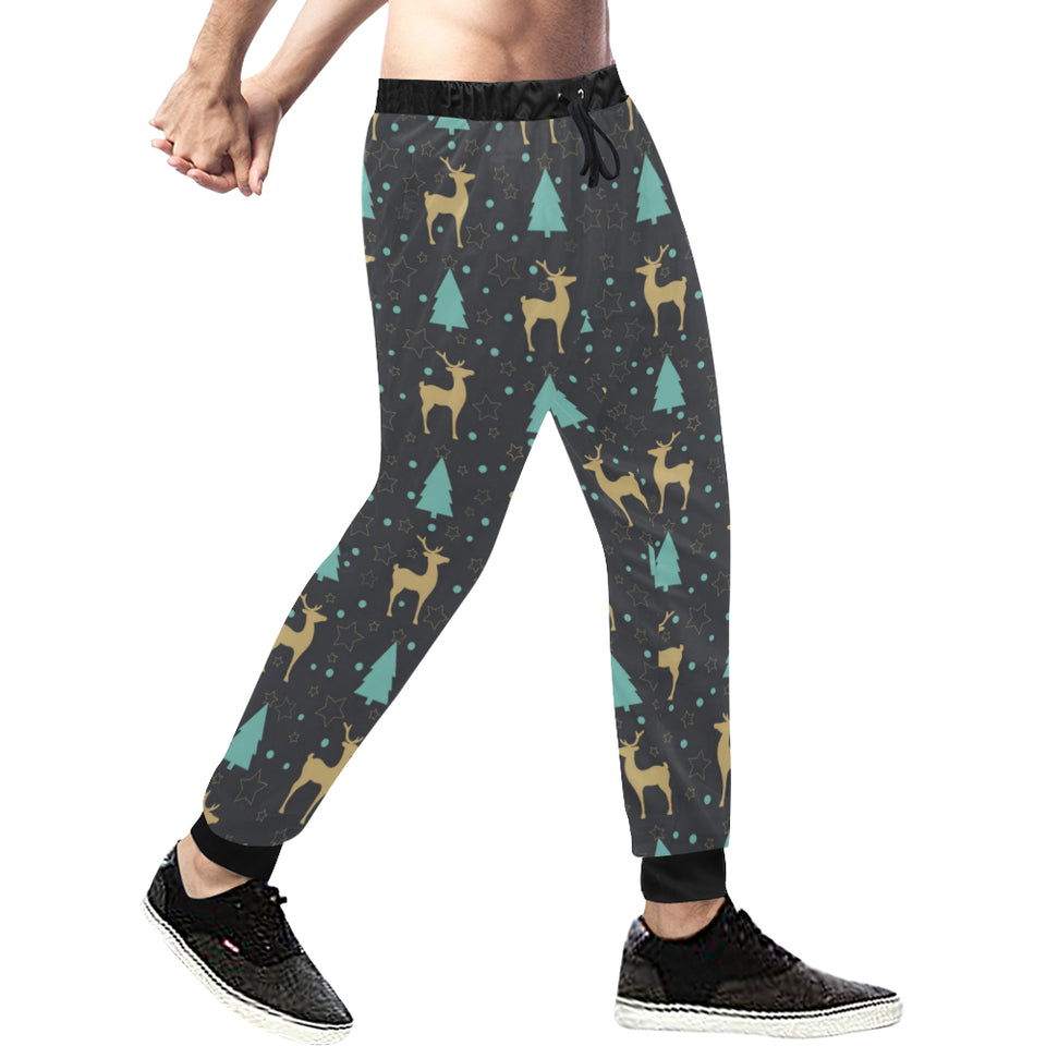 Deers star tree pattern Unisex Casual Sweatpants