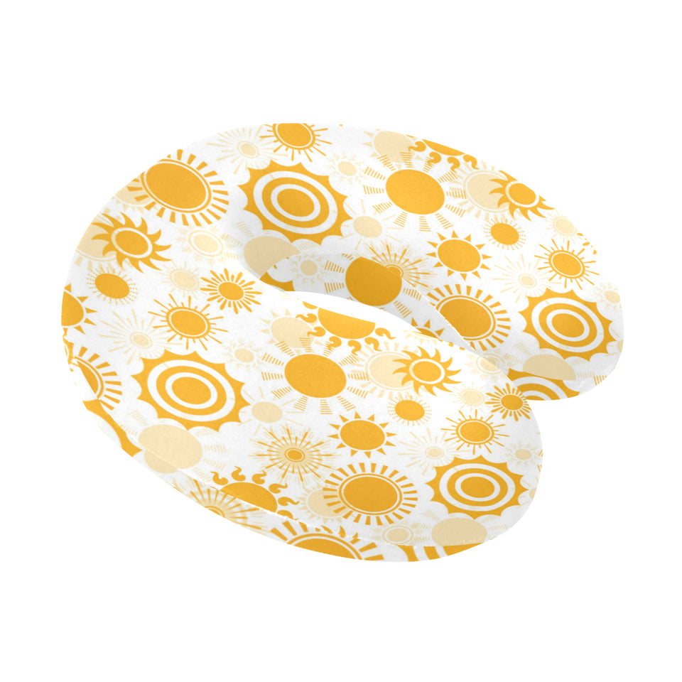 Sun design pattern U-Shaped Travel Neck Pillow