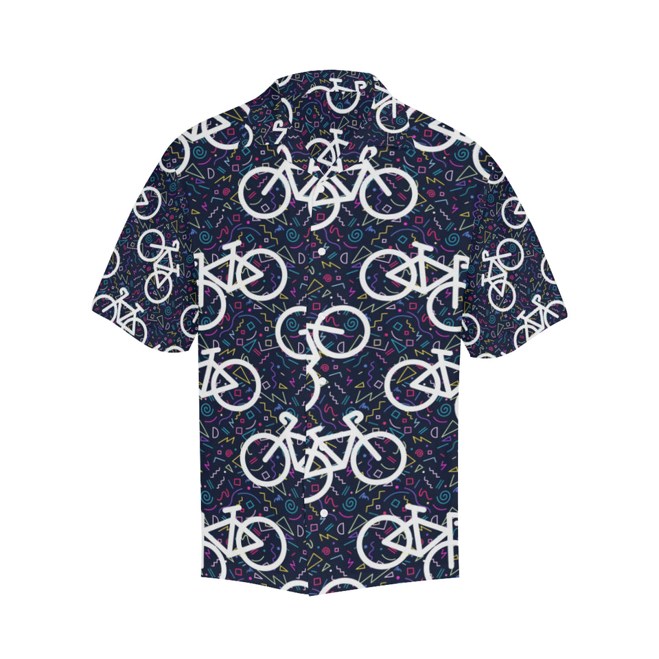 Bicycle Pattern Print Design 03 Men's All Over Print Hawaiian Shirt (Model T58)