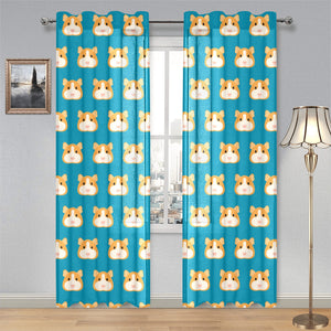 Guinea Pig Pattern Print Design 03 Gauze Curtain