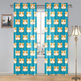 Guinea Pig Pattern Print Design 03 Gauze Curtain