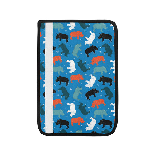 Colorful rhino pattern Car Seat Belt Cover