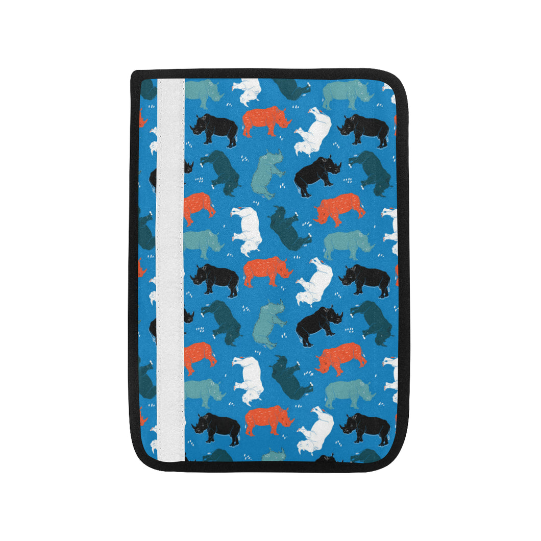 Colorful rhino pattern Car Seat Belt Cover