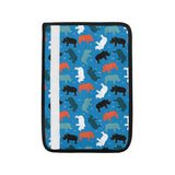 Colorful rhino pattern Car Seat Belt Cover