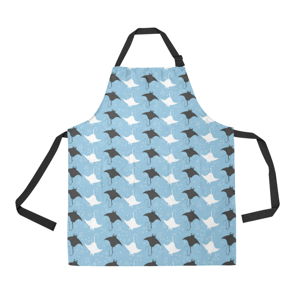 Stingray Pattern Print Design 03 All Over Print Adjustable Apron