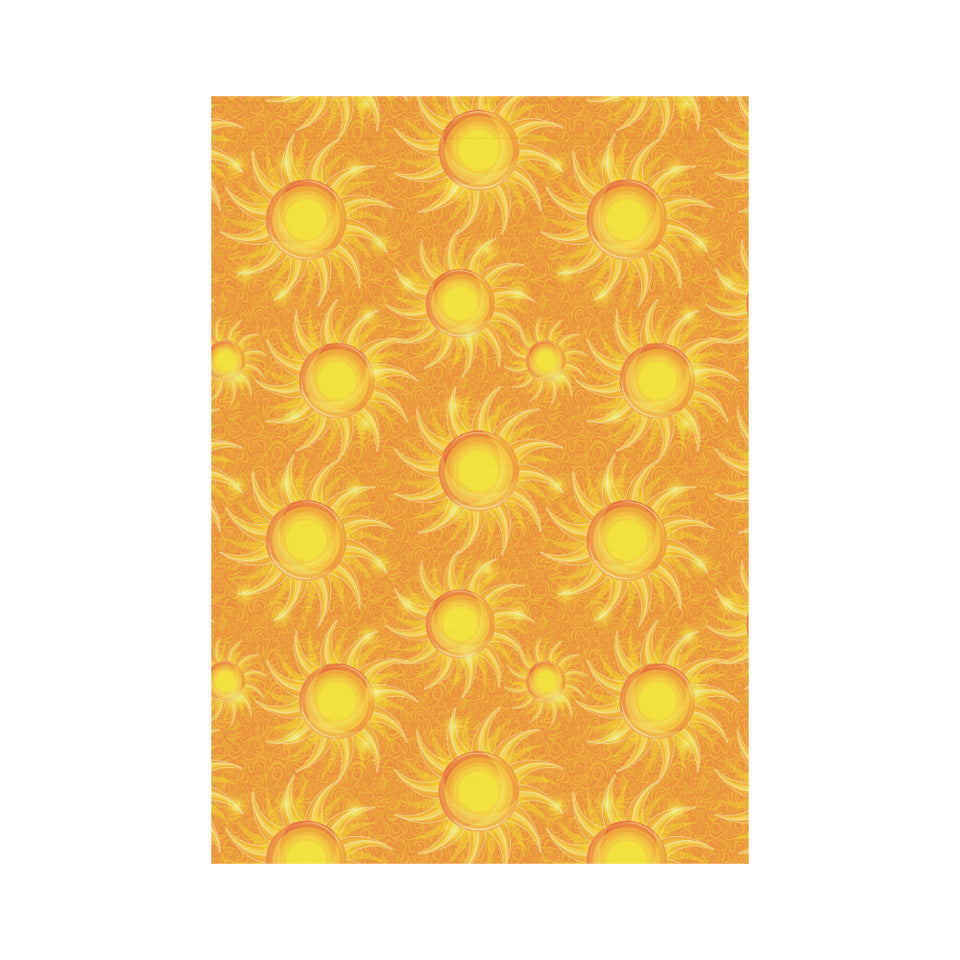 Sun orange background House Flag Garden Flag