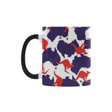 Kangaroo Australian pattern Morphing Mug Heat Changing Mug