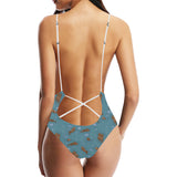 Sea otters pattern Women's One-Piece Swimsuit
