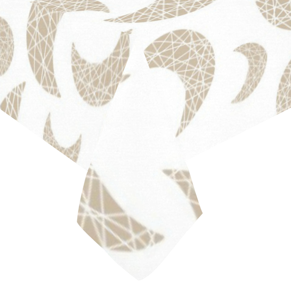 Cool gold moon abstract pattern Tablecloth