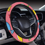 Colorful wrapped candy pattern Car Steering Wheel Cover
