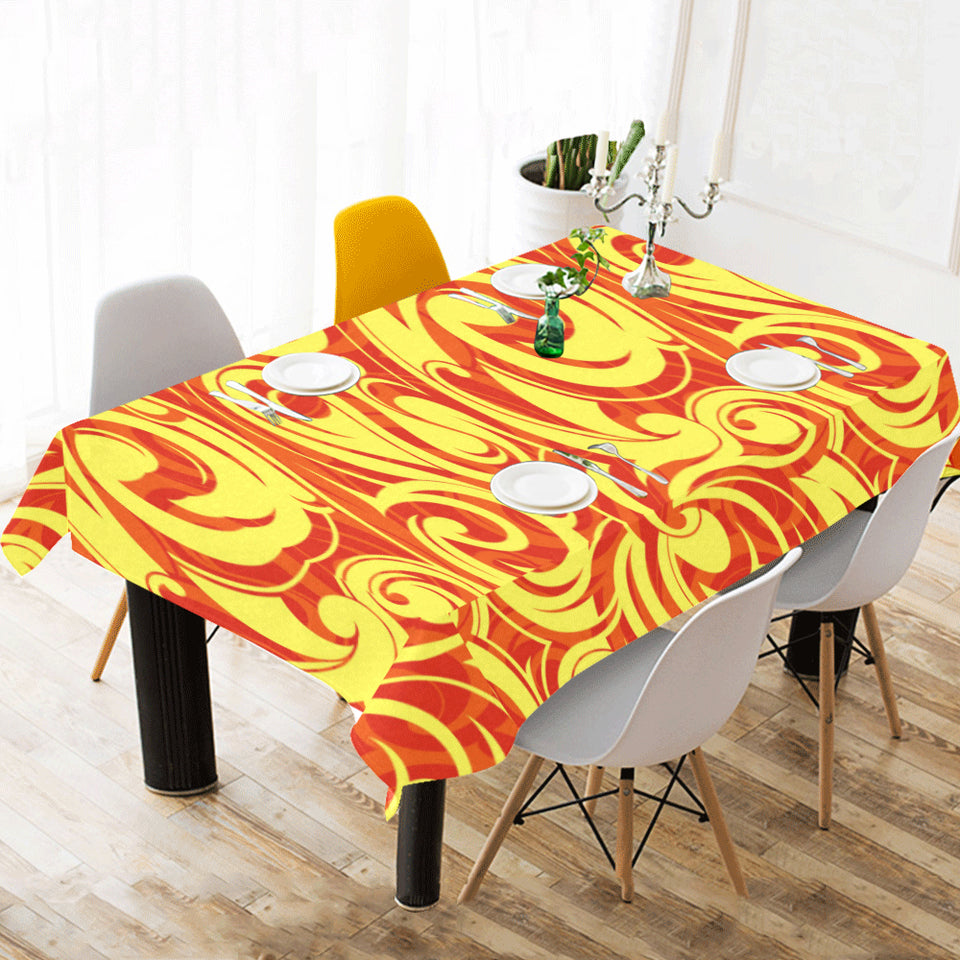 Fire flame design pattern Tablecloth