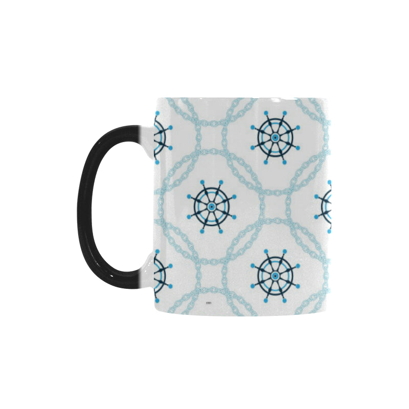 nautical steering wheel chain Morphing Mug Heat Changing Mug