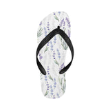 Hand painting Watercolor Lavender Unisex Flip Flops