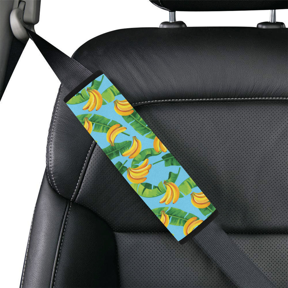 banana leaves banana design pattern Car Seat Belt Cover