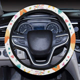 cute tribal fox pattern Car Steering Wheel Cover