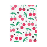 cherry pattern white background House Flag Garden Flag