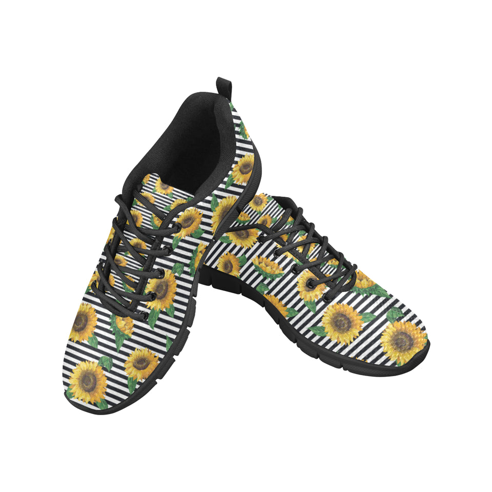 sunflowers ribbon background Women's Sneaker Shoes