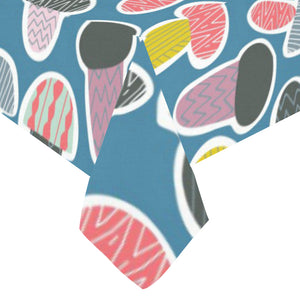 Colorful mushroom design pattern Tablecloth