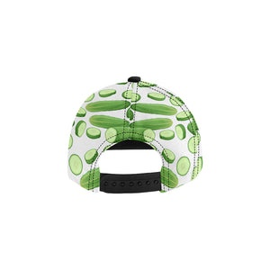 cucumber whole slices pattern All Over Print Snapback Cap