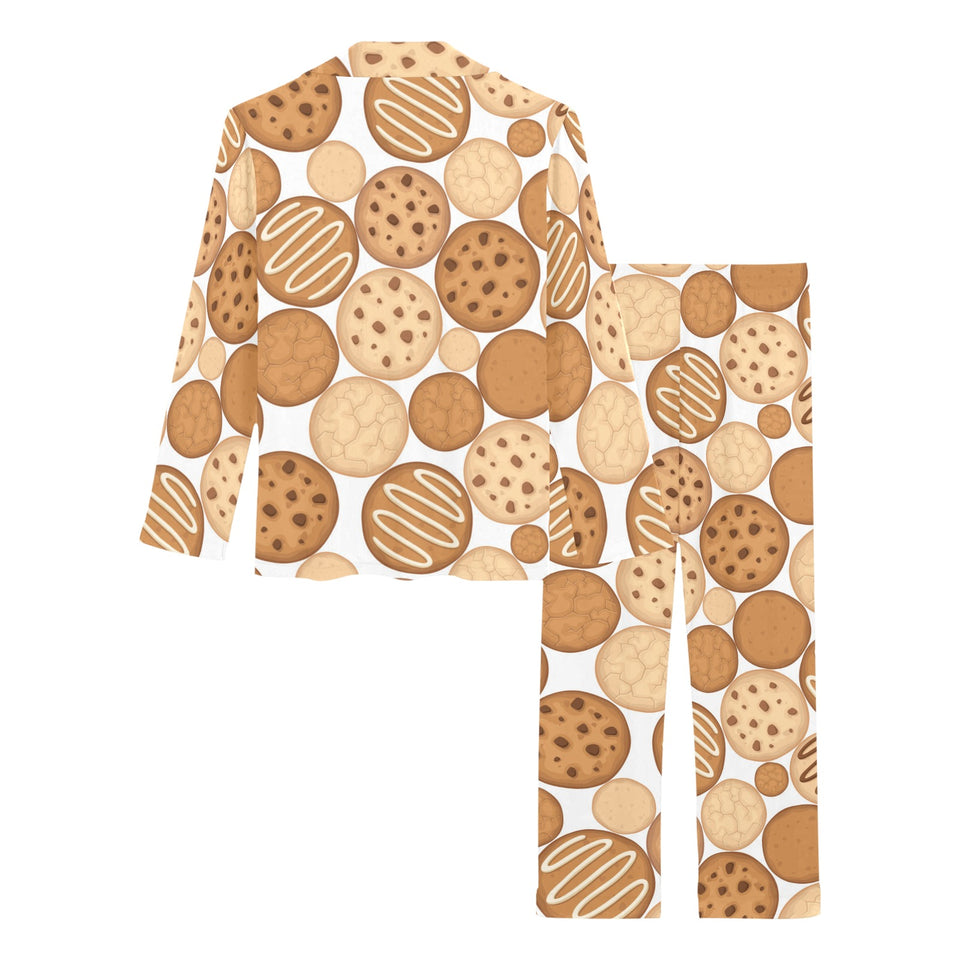 Various cookie pattern Women's Long Pajama Set