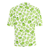 Lime design pattern Men's All Over Print Polo Shirt