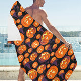 Halloween Pumpkin pattern Beach Towel