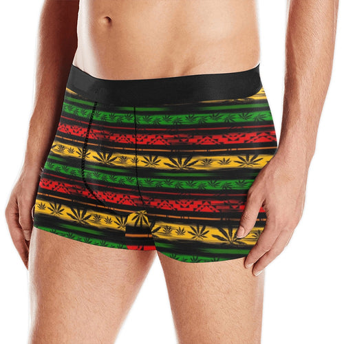 Canabis Marijuana Weed Pattern Print Design 04 Men's All Over Print Boxer Briefs Men's Underwear