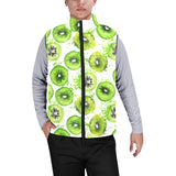 Watercolor kiwi pattern Men's Padded Vest