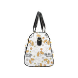 Cute beagle dog pattern background Travel Bag