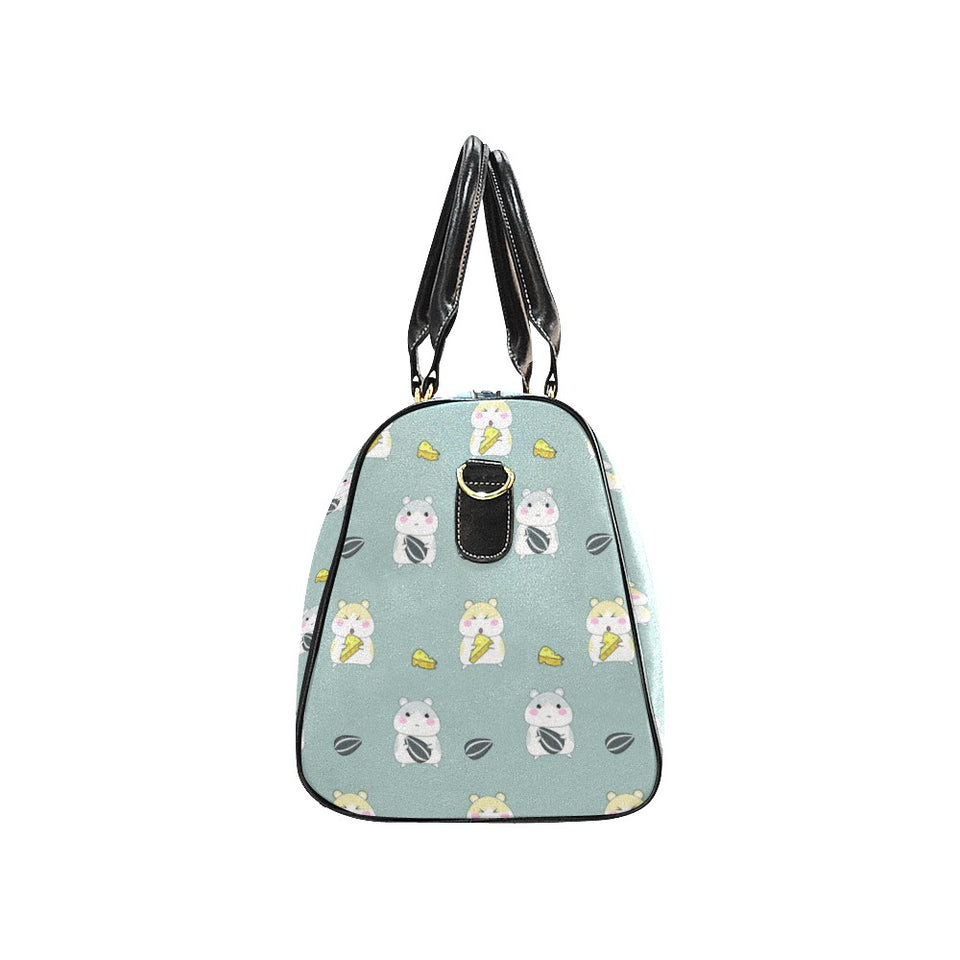 Cute hamster cheese pattern Travel Bag