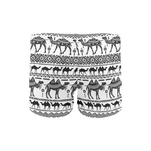 Camel polynesian tribal pattern Men's Swimming Trunks