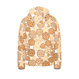 Various cookie pattern Kids' Boys' Girls' Padded Hooded Jacket