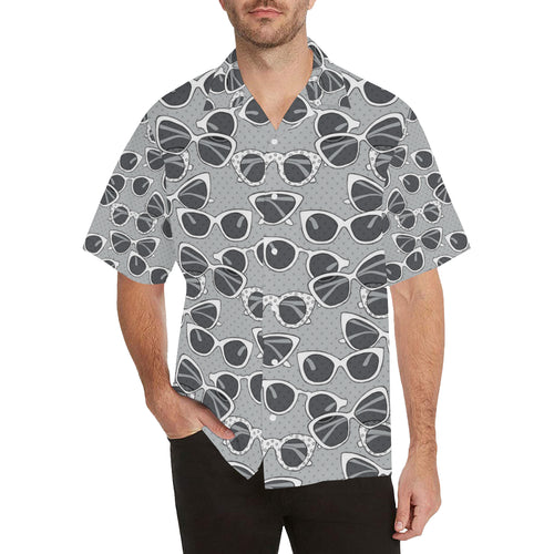 Sun Glasses Pattern Print Design 04 Men's All Over Print Hawaiian Shirt (Model T58)