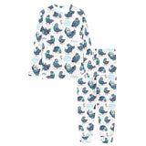 Pigeon Pattern Print Design 02 Women's All Over Print Pajama Set