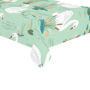 White swan lake pattern Tablecloth