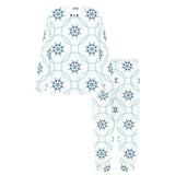 nautical steering wheel chain Women's All Over Print Pajama Set