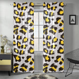 Gray Leopard print pattern Gauze Curtain