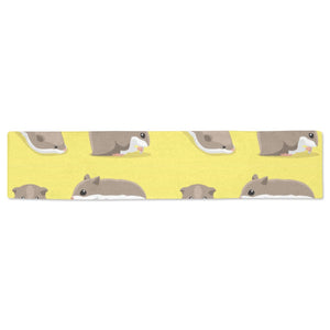 Cute Hamster pattern Table Runner