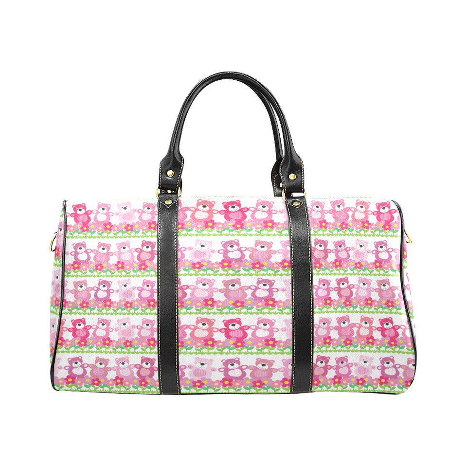 Teddy Bear Pattern Print Design 04 Travel Bag