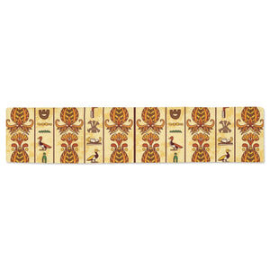 Egypt Hieroglyphics Pattern Print Design 04 Table Runner