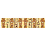 Egypt Hieroglyphics Pattern Print Design 04 Table Runner