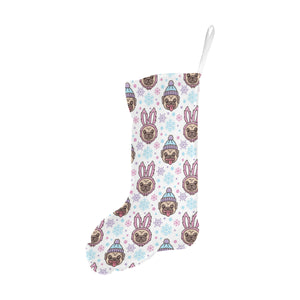 Cute pug hat rabbit costume pattern Christmas Stocking